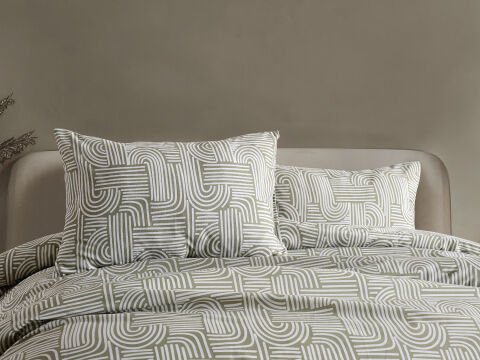 Nola Easy Comforter Nevresim Takımı Çift Kişilik - Adaçayı