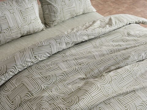 Nola Easy Comforter Nevresim Takımı Çift Kişilik - Adaçayı