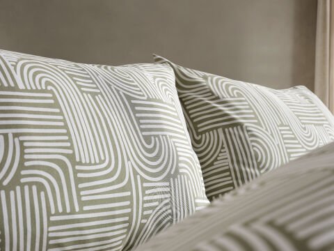 Nola Easy Comforter Nevresim Takımı Çift Kişilik - Adaçayı