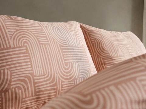 Nola Easy Comforter Nevresim Takımı Çift Kişilik - Cappucino