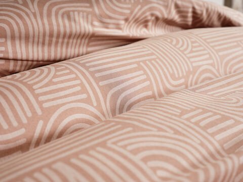 Nola Easy Comforter Nevresim Takımı Çift Kişilik - Cappucino