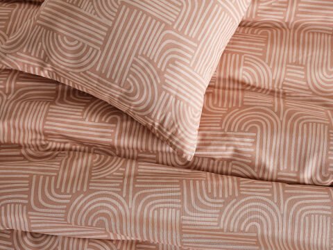 Nola Easy Comforter Nevresim Takımı Çift Kişilik - Cappucino