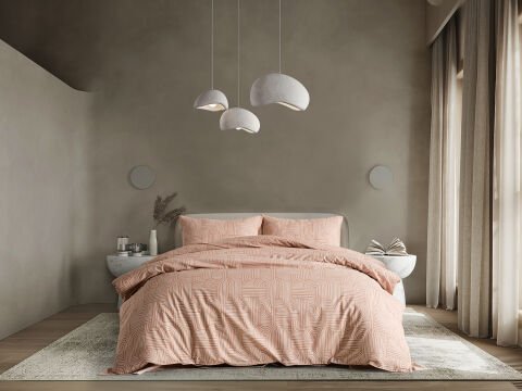 Nola Easy Comforter Nevresim Takımı Çift Kişilik - Cappucino