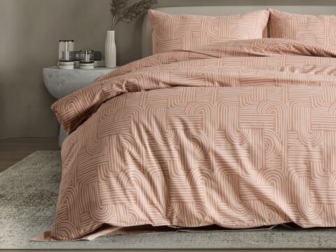 Nola Easy Comforter Nevresim Takımı Çift Kişilik - Cappucino