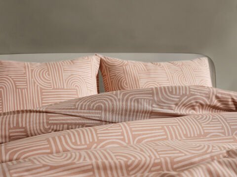 Nola Easy Comforter Nevresim Takımı Çift Kişilik - Cappucino