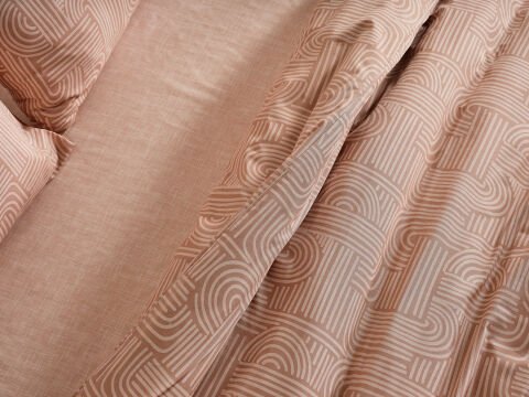Nola Easy Comforter Nevresim Takımı Çift Kişilik - Cappucino