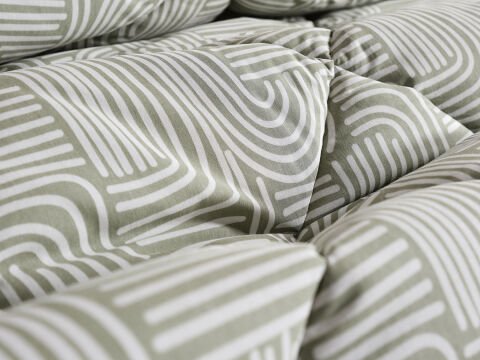 Nola Easy Cotton Comforter Set Çift Kişilik - Adaçayı