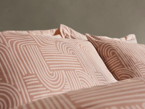 Nola Easy Cotton Comforter Set Çift Kişilik - Cappucino