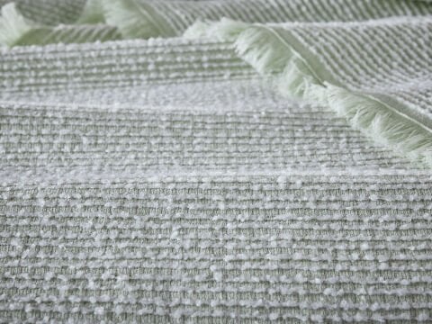 Boho Chic Spring Mina Pike Çift Kişilik - Mint Yeşili