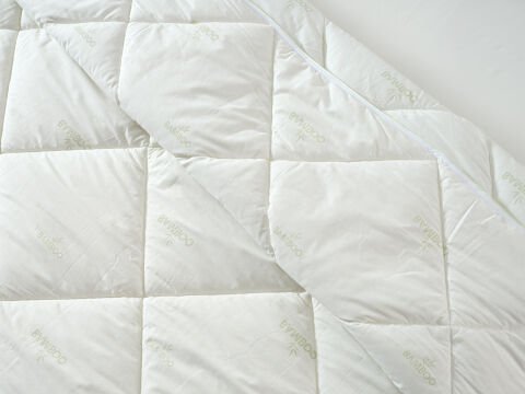 Festival Bambu Yorgan Tek Kişilik - Beyaz