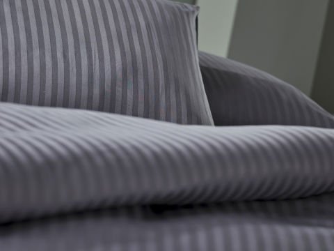 Saten Artline Nevresim Takımı Çift King Size - Gri