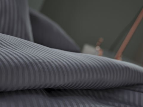 Saten Artline Nevresim Takımı Çift King Size - Gri