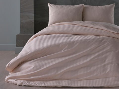 Saten Artline Nevresim Takımı Çift King Size - Krem