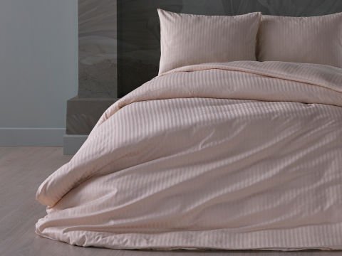Saten Artline Nevresim Takımı Çift King Size - Krem