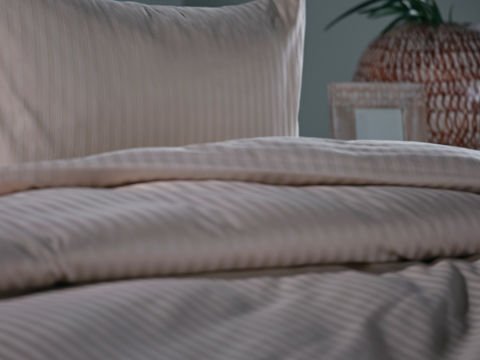 Saten Artline Nevresim Takımı Çift King Size - Krem