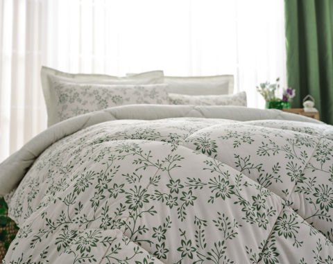 Easy Cotton Comforter Set Belinda Çift Kişilik - Beyaz