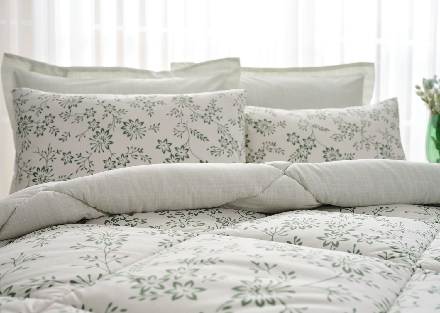 Easy Cotton Comforter Set Belinda Çift Kişilik - Beyaz