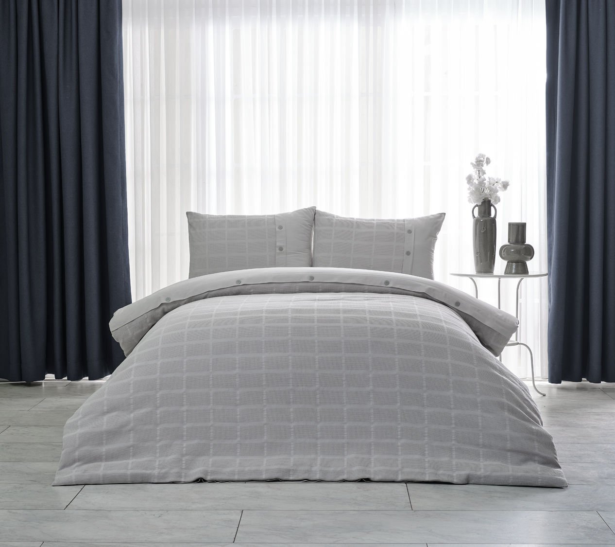 Multi Selection Çok Amaçlı Set Gloria Çift Kişilik - Gri