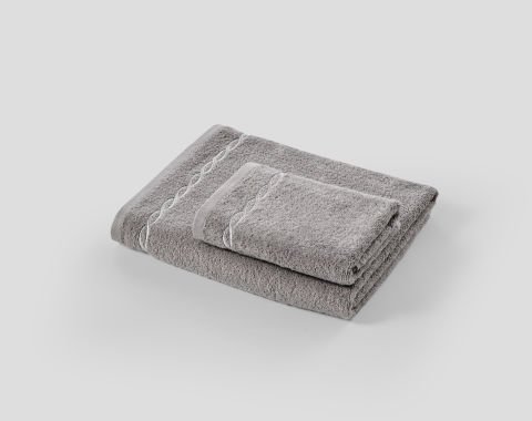 Helena Banyo Havlusu + Yüz Havlusu Set Ekru