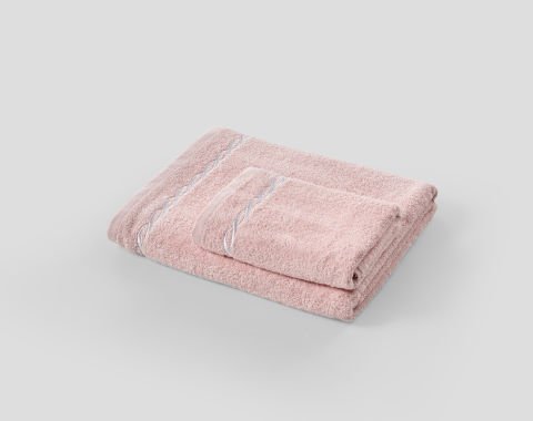 Helena Banyo Havlusu + Yüz Havlusu Set Ekru