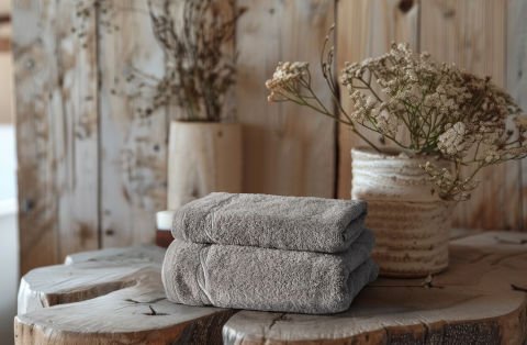 Helena Banyo Havlusu + Yüz Havlusu Set Ekru