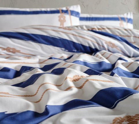 Marine Nevresim Takımı Serene Çift Kişilik - Beyaz