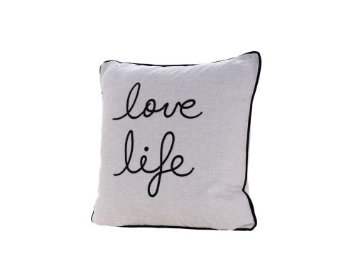 Love Life Kırlent 50 x 50 - Siyah