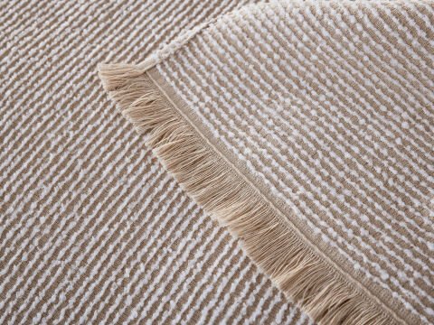 Luxury Mina Pike Tek Kişilik - Bej