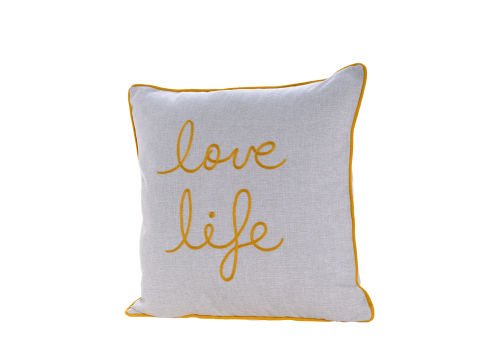 Love Life Kırlent 50 x 50 - Sarı