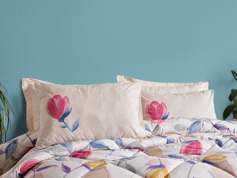 Easy Cotton Tulips Comforter Set Çift Kişilik