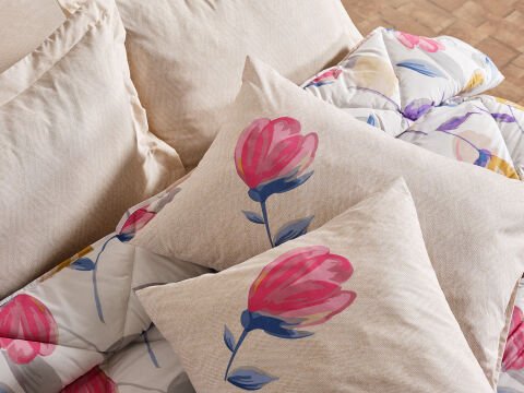 Easy Cotton Tulips Comforter Set Çift Kişilik