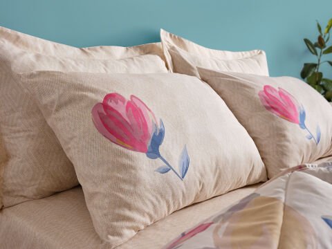 Easy Cotton Tulips Comforter Set Çift Kişilik