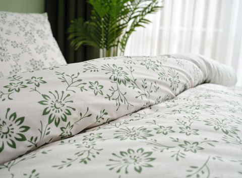 Easy Cotton Nevresim Takımı Belinda Tek King Size - Yeşil