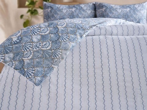 Akdeniz Easy Cotton Nevresim Takımı Firenze Tek Kişilik - Mavi