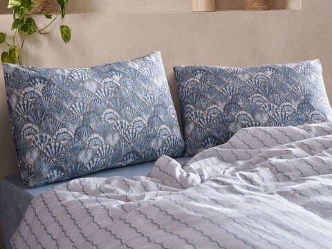 Akdeniz Easy Cotton Nevresim Takımı Firenze Tek Kişilik - Mavi