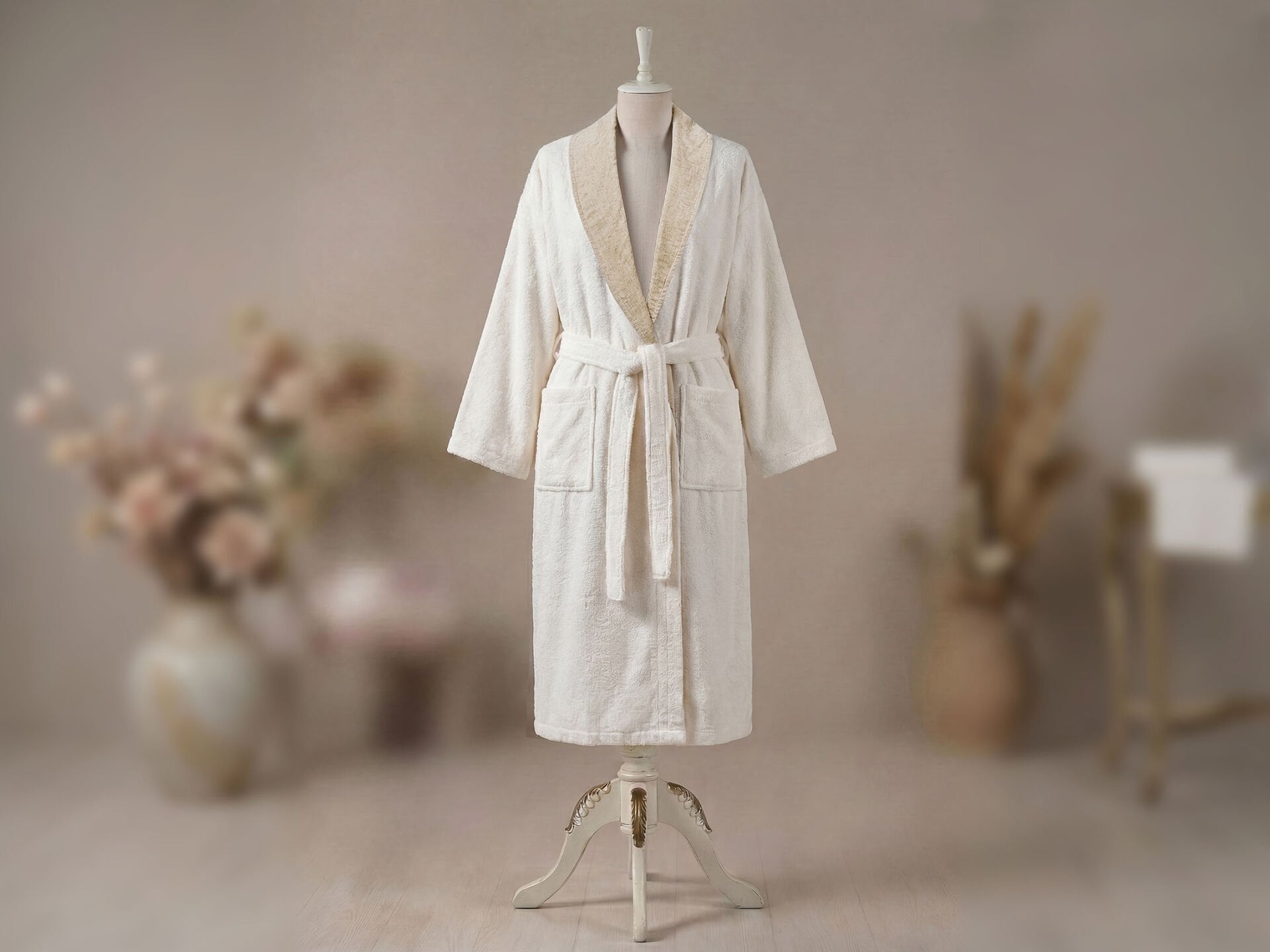 Rosabelle Linenza Bornoz S/M - 110 cm - Düz