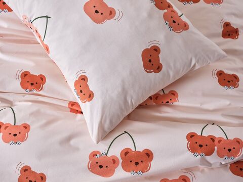 Ranforce Joyful Bearberry Nevresim Takımı Çift Kişilik