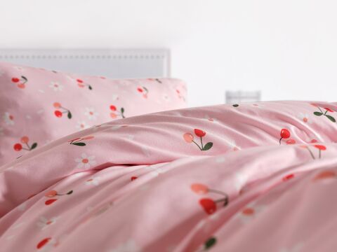 Ranforce Joyful Cherry Nevresim Takımı Çift Kişilik
