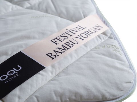 Festival Bambu Yorgan Çift King Size - Beyaz