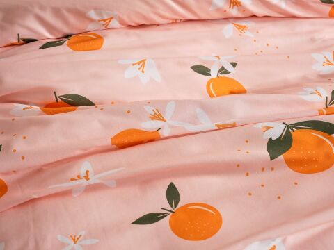 Ranforce Joyful Orange Nevresim Takımı Çift Kişilik