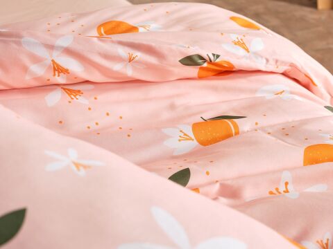 Ranforce Joyful Orange Nevresim Takımı Çift Kişilik