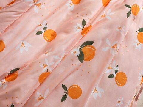 Ranforce Joyful Orange Nevresim Takımı Çift Kişilik