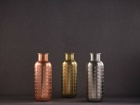 İron Hand Plnt W Pnc B Ma3845 Gold  Vazo Standart - Rose Gold