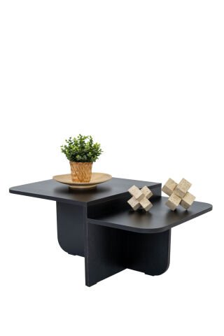 Bohem Livia Orta Sehpa Wood Siyah
