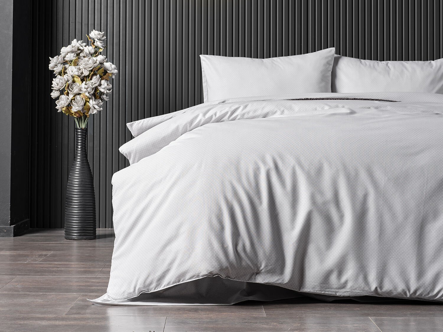 Pure Touch Nevresim Takımı Çift Kişilik - Açık Gri