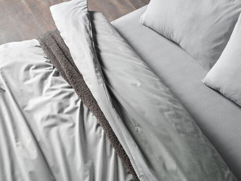 Pure Touch Nevresim Takımı Çift Kişilik - Koyu Gri