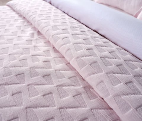 Arya Yatak Örtüsü Çift King Size - Pudra
