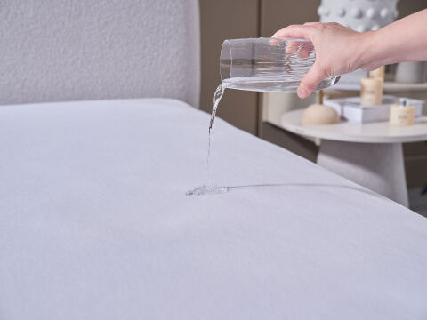Sleepline Sıvı Geçirmez Fitted Alez 90 x 200 cm - Beyaz