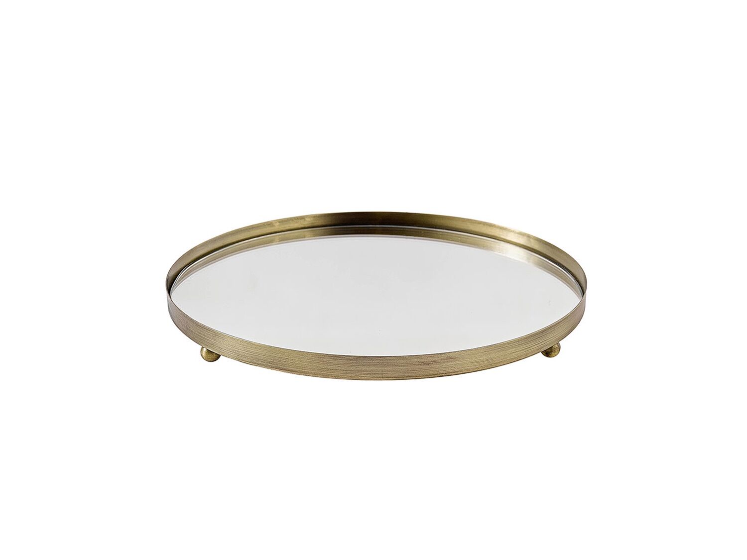 Marietta Gold Cam Dekoratif Tepsi