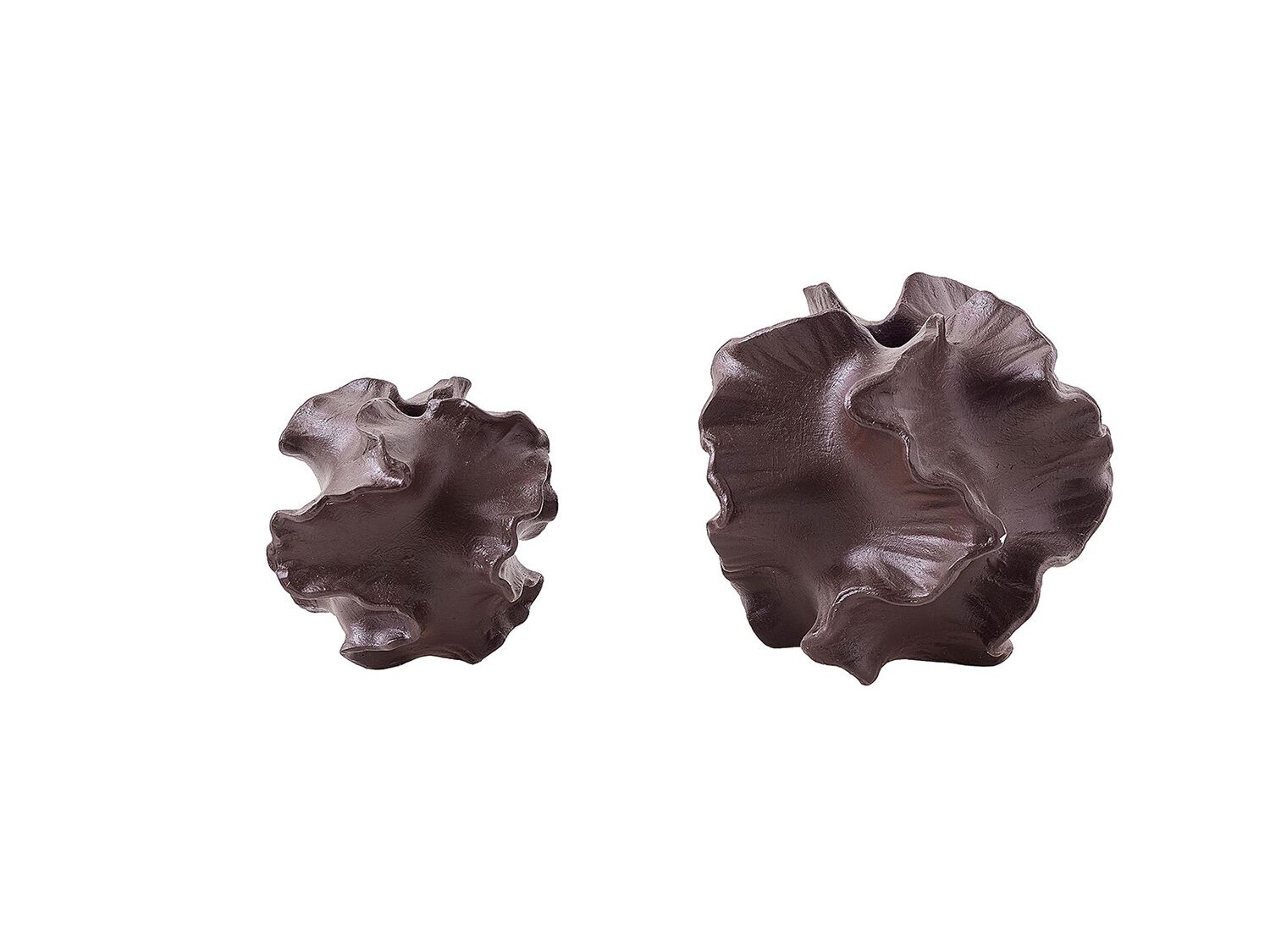 Marietta Mocha 2'li Dalgalı Vazo